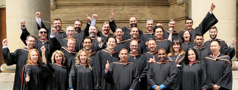 Photo of EMBA class of 2016 during convocation
