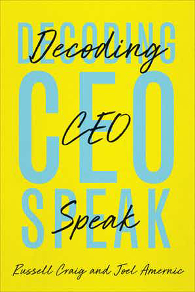 Decoding CEO Speak Book Cover