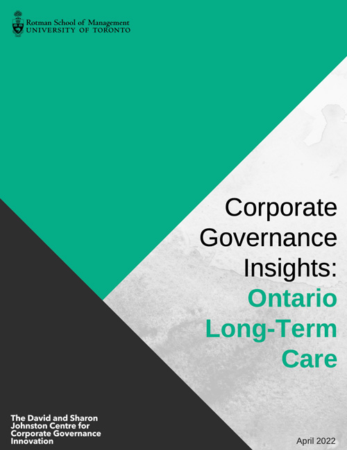 Corporate Governance Insights Report: Ontario Long Term Care