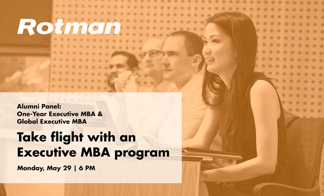 Alumni Panel: Take Flight with an Executive MBA | May 29