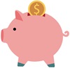 Piggy bank with dollar sign