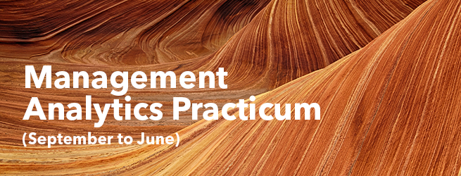 Management Analytics Practicum (September to June)